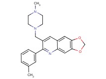 6-(3-methylphenyl)-7-[(4-methyl-1-piperazinyl)methyl][1,3]dioxolo[4,5-g]quinoline