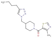 4-[(4-butyl-1H-1,2,3-triazol-1-yl)methyl]-1-[(4-methyl-1,3-thiazol-5-yl)carbonyl]piperidine