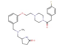 5-{[[3-(2-{4-[(4-fluorophenyl)acetyl]-1-piperazinyl}ethoxy)benzyl](methyl)amino]methyl}-2-pyrrolidinone