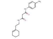 N-(2-cyclohex-1-en-1-ylethyl)-N'-(4-methylphenyl)malonamide