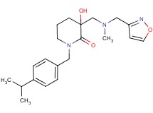 3-hydroxy-1-(4-isopropylbenzyl)-3-{[(isoxazol-3-ylmethyl)(methyl)amino]methyl}piperidin-2-one