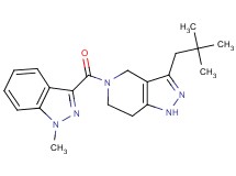 3-(2,2-dimethylpropyl)-5-[(1-methyl-1H-indazol-3-yl)carbonyl]-4,5,6,7-tetrahydro-1H-pyrazolo[4,3-c]pyridine