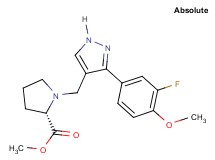 methyl 1-{[3-(3-fluoro-4-methoxyphenyl)-1H-pyrazol-4-yl]methyl}-L-prolinate