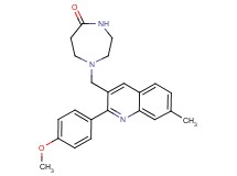 1-{[2-(4-methoxyphenyl)-7-methyl-3-quinolinyl]methyl}-1,4-diazepan-5-one