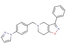 3-phenyl-5-[4-(1H-pyrazol-1-yl)benzyl]-4,5,6,7-tetrahydroisoxazolo[4,5-c]pyridine