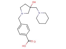 4-{[3-hydroxy-3-(piperidin-1-ylmethyl)pyrrolidin-1-yl]methyl}benzoic acid