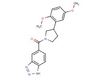 5-{[3-(2,5-dimethoxyphenyl)-1-pyrrolidinyl]carbonyl}-1H-1,2,3-benzotriazole