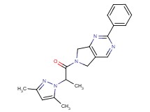 6-[2-(3,5-dimethyl-1H-pyrazol-1-yl)propanoyl]-2-phenyl-6,7-dihydro-5H-pyrrolo[3,4-d]pyrimidine