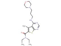 N,N-diethyl-5-methyl-4-{[3-(4-morpholinyl)propyl]amino}thieno[2,3-d]pyrimidine-6-carboxamide