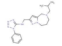 N-[(5-isobutyl-5,6,7,8-tetrahydro-4H-pyrazolo[1,5-a][1,4]diazepin-2-yl)methyl]-1-phenyl-1H-tetrazol-5-amine