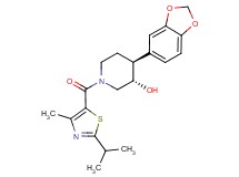 (3S*,4S*)-4-(1,3-benzodioxol-5-yl)-1-[(2-isopropyl-4-methyl-1,3-thiazol-5-yl)carbonyl]piperidin-3-ol