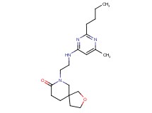 7-{2-[(2-butyl-6-methylpyrimidin-4-yl)amino]ethyl}-2-oxa-7-azaspiro[4.5]decan-8-one