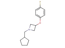 1-(cyclopentylmethyl)-3-(4-fluorophenoxy)azetidine