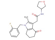 2-[1-(2-fluorobenzyl)-2-methyl-4-oxo-4,5,6,7-tetrahydro-1H-indol-3-yl]-N-(tetrahydrofuran-3-yl)acetamide