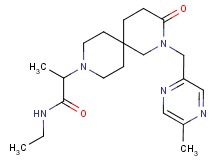 N-ethyl-2-{2-[(5-methylpyrazin-2-yl)methyl]-3-oxo-2,9-diazaspiro[5.5]undec-9-yl}propanamide