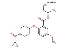 2-{[1-(cyclopropylcarbonyl)piperidin-4-yl]oxy}-5-methoxy-N-[(1S)-1-methylpropyl]benzamide