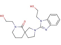 7-(2-hydroxyethyl)-2-[1-(2-hydroxyethyl)-1H-benzimidazol-2-yl]-2,7-diazaspiro[4.5]decan-6-one