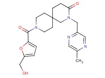 9-[5-(hydroxymethyl)-2-furoyl]-2-[(5-methylpyrazin-2-yl)methyl]-2,9-diazaspiro[5.5]undecan-3-one