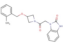 1-(2-{3-[(2-methylbenzyl)oxy]azetidin-1-yl}-2-oxoethyl)-1,3-dihydro-2H-benzimidazol-2-one