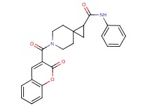 6-[(2-oxo-2H-chromen-3-yl)carbonyl]-N-phenyl-6-azaspiro[2.5]octane-1-carboxamide