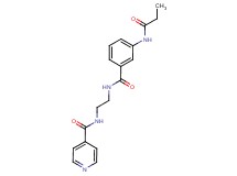 N-(2-{[3-(propionylamino)benzoyl]amino}ethyl)isonicotinamide