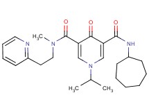 N'-cycloheptyl-1-isopropyl-N-methyl-4-oxo-N-[2-(2-pyridinyl)ethyl]-1,4-dihydro-3,5-pyridinedicarboxamide