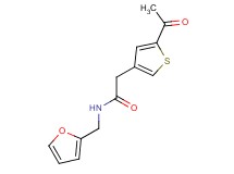 2-(5-acetyl-3-thienyl)-N-(2-furylmethyl)acetamide