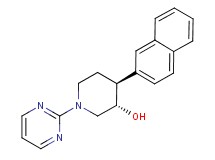 (3S*,4S*)-4-(2-naphthyl)-1-pyrimidin-2-ylpiperidin-3-ol
