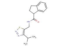 N-[(4-isopropyl-1,2,3-thiadiazol-5-yl)methyl]indane-1-carboxamide