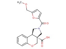 (3aR*,9bR*)-2-[5-(methoxymethyl)-2-furoyl]-1,2,3,9b-tetrahydrochromeno[3,4-c]pyrrole-3a(4H)-carboxylic acid