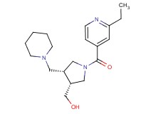 [(3R*,4R*)-1-(2-ethylisonicotinoyl)-4-(piperidin-1-ylmethyl)pyrrolidin-3-yl]methanol