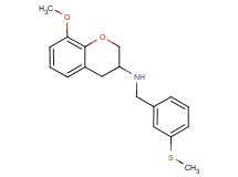 (8-methoxy-3,4-dihydro-2H-chromen-3-yl)[3-(methylthio)benzyl]amine