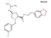 (4S)-N-[2-(1,3-benzodioxol-5-yl)ethyl]-1-(3-chlorobenzyl)-4-(isopropylamino)-L-prolinamide