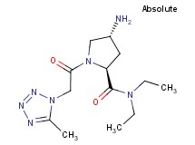 (4R)-4-amino-N,N-diethyl-1-[(5-methyl-1H-tetrazol-1-yl)acetyl]-L-prolinamide