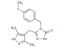 5-[(3,5-dimethyl-1H-pyrazol-4-yl)methyl]-4-(4-methoxybenzyl)-2,4-dihydro-3H-1,2,4-triazol-3-one