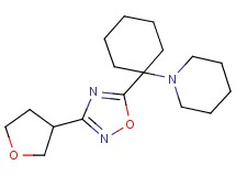 1-{1-[3-(tetrahydrofuran-3-yl)-1,2,4-oxadiazol-5-yl]cyclohexyl}piperidine