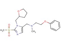 N-methyl-N-{[2-(methylsulfonyl)-1-(tetrahydro-2-furanylmethyl)-1H-imidazol-5-yl]methyl}-2-phenoxyethanamine