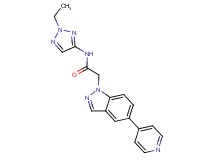 N-(2-ethyl-2H-1,2,3-triazol-4-yl)-2-(5-pyridin-4-yl-1H-indazol-1-yl)acetamide