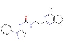 N-[2-(4-methyl-6,7-dihydro-5H-cyclopenta[d]pyrimidin-2-yl)ethyl]-N'-(1-phenyl-1H-pyrazol-5-yl)urea