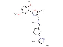 1-[2-(2,5-dimethoxyphenyl)-5-methyl-1,3-oxazol-4-yl]-N-[3-(3,5-dimethyl-1H-pyrazol-1-yl)benzyl]-N-methylmethanamine