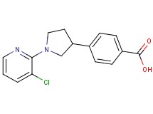 4-[1-(3-chloro-2-pyridinyl)-3-pyrrolidinyl]benzoic acid
