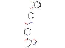 N-[4-(2-fluorophenoxy)phenyl]-1-[(4-methyl-1,3-oxazol-5-yl)carbonyl]-4-piperidinecarboxamide