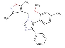 4-{[5-(2-methoxy-4-methylphenyl)-4-phenyl-1H-imidazol-1-yl]methyl}-3,5-dimethylisoxazole