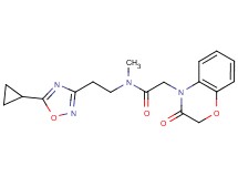 N-[2-(5-cyclopropyl-1,2,4-oxadiazol-3-yl)ethyl]-N-methyl-2-(3-oxo-2,3-dihydro-4H-1,4-benzoxazin-4-yl)acetamide
