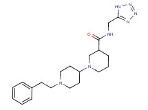 1'-(2-phenylethyl)-N-(1H-tetrazol-5-ylmethyl)-1,4'-bipiperidine-3-carboxamide