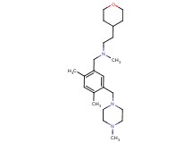 N-{2,4-dimethyl-5-[(4-methylpiperazin-1-yl)methyl]benzyl}-N-methyl-2-(tetrahydro-2H-pyran-4-yl)ethanamine