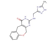 2-{[(5-methyl-1H-1,2,4-triazol-3-yl)methyl]amino}-5,11-dihydro[1]benzoxepino[3,4-d]pyrimidin-4(3H)-one