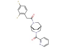 (1S*,5R*)-6-[(2,4-difluorophenyl)acetyl]-3-(pyridin-2-ylcarbonyl)-3,6-diazabicyclo[3.2.2]nonane