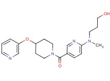 3-[methyl(5-{[4-(pyridin-3-yloxy)piperidin-1-yl]carbonyl}pyridin-2-yl)amino]propan-1-ol
