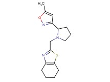2-{[2-(5-methylisoxazol-3-yl)pyrrolidin-1-yl]methyl}-4,5,6,7-tetrahydro-1,3-benzothiazole